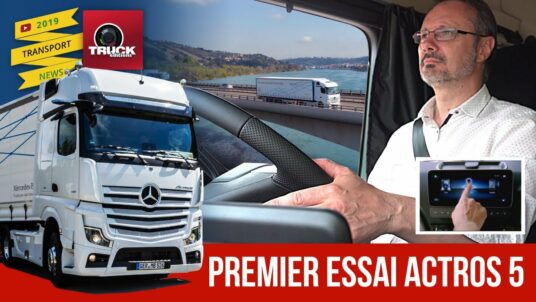 Premier essai de l’Actros 5 sur la route – reportage video Truckeditions