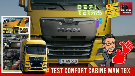 Test confort cabine nouveau Man TGX