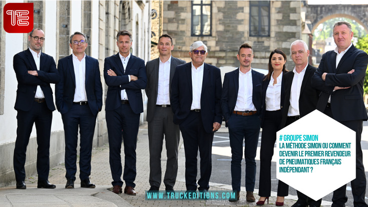 Equipe dirigeante du Groupe Simon : Olivier Dacquin, Mikael Mauguen, Erwann Helion, Nicolas Tharault, Michel Simon, Simon Chouteau, Aurélie Artero, Dominique Bercot et François Chanudet