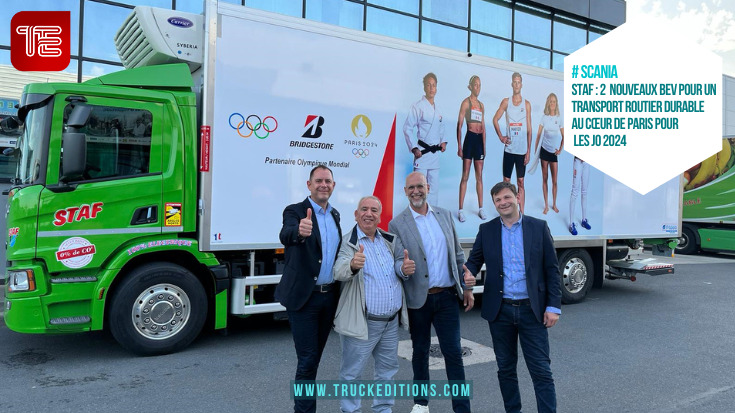 Scania et STAF : deux nouveaux BEV pour un transport routier durable au cœur de Paris pour les JO 2024