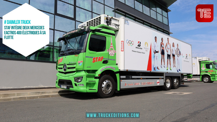 Transport et logistique : Staf intègre deux Mercedes eActros 400 électriques à sa flotte