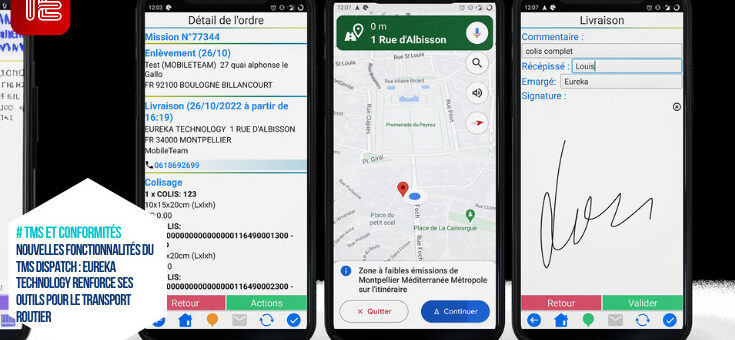 Transport et logistique : Nouvelles fonctionnalités du TMS Dispatch : Eureka Technology renforce ses outils pour le transport routier