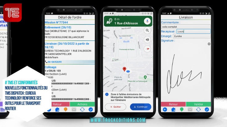 Transport et logistique : Nouvelles fonctionnalités du TMS Dispatch : Eureka Technology renforce ses outils pour le transport routier