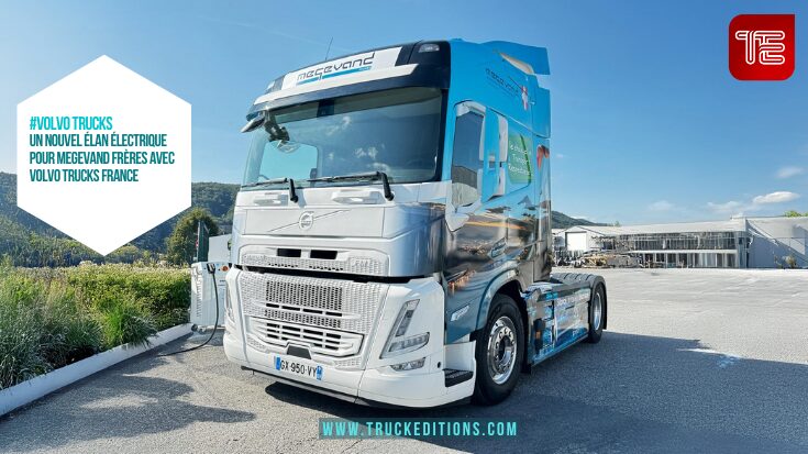 Transport routier et logistique : Un nouvel élan électrique pour MEGEVAND Frères avec Volvo Trucks France. 35 tonnes de CO2 économisées : le Volvo FM électrique roule en Haute-Savoie