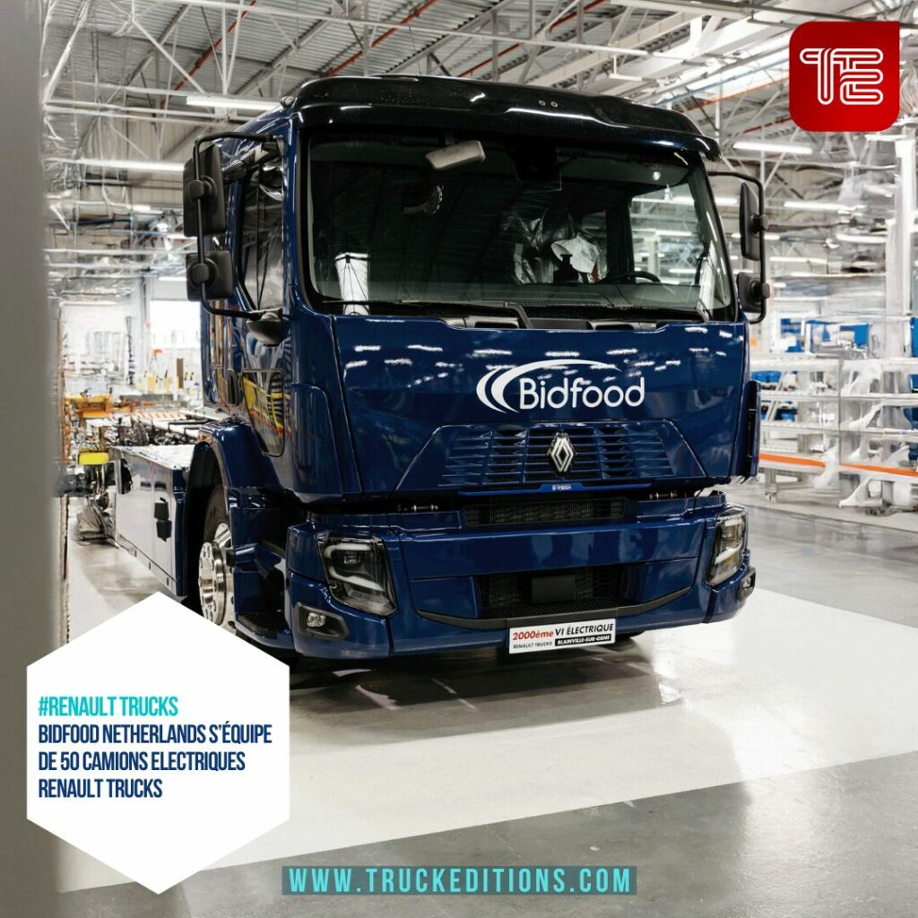 Logistique verte : Bidfood Netherlands s’équipe de 50 camions Renault Trucks 